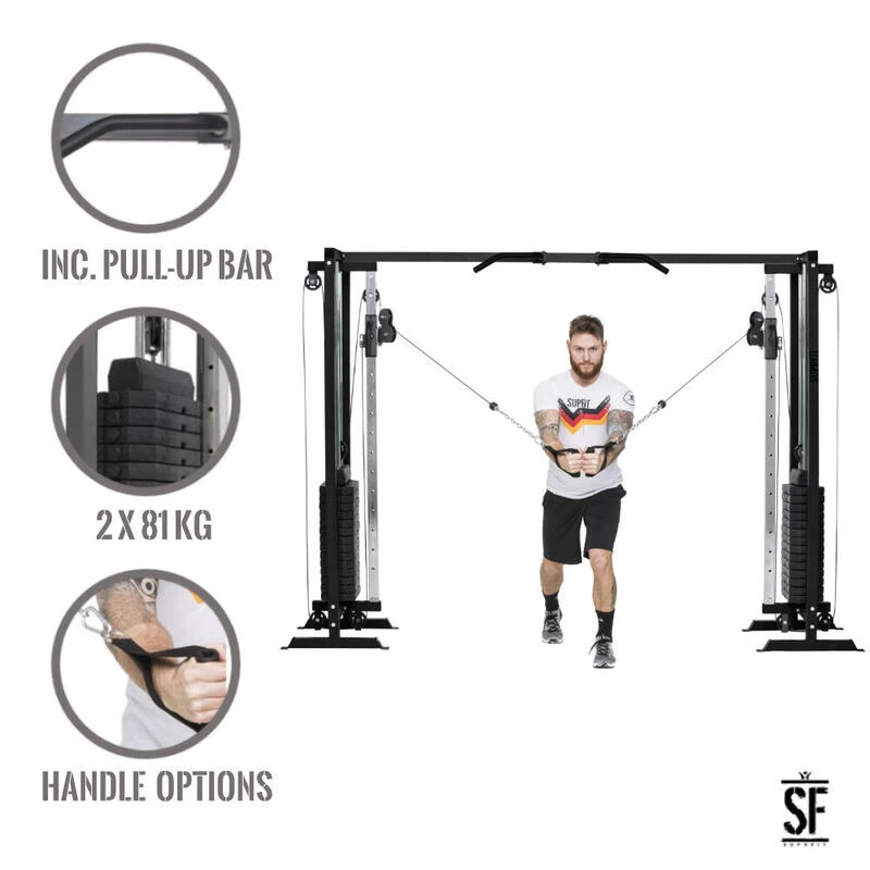 Supfit Hallador Cable Pull Tower- Basement Edition - Negro 3 Supfit Hallador Cable Pull Tower- Basement Edition - Negro - Imagen 3