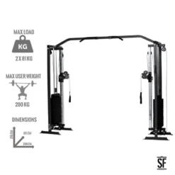 Supfit Hallador Cable Pull Tower Negro -Deporte Total Shop supfit hallador cable pull tower negro 3