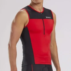 Top De Triatlón Hombre Core Triathlon Tank - Cardinal ZOOT -Deporte Total Shop top de triatlon hombre core triathlon tank cardinal zoot 2
