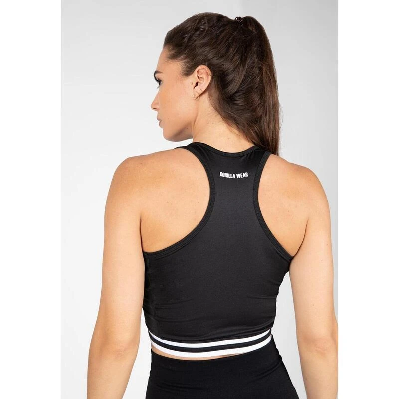 Top Deportivo De Tirantes Con Cremallera Mujer GORILLA WEAR Mesa Zip Negro 2 Top Deportivo De Tirantes Con Cremallera Mujer GORILLA WEAR Mesa Zip Negro - Imagen 2