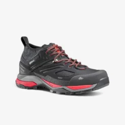 Zapatillas De Montaña Y Trekking Impermeables Hombre Quechua MH900 Negro