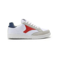 Zapatillas Deportivas Caminar Para Mujer Lois 85802 Blancas Con Cordones